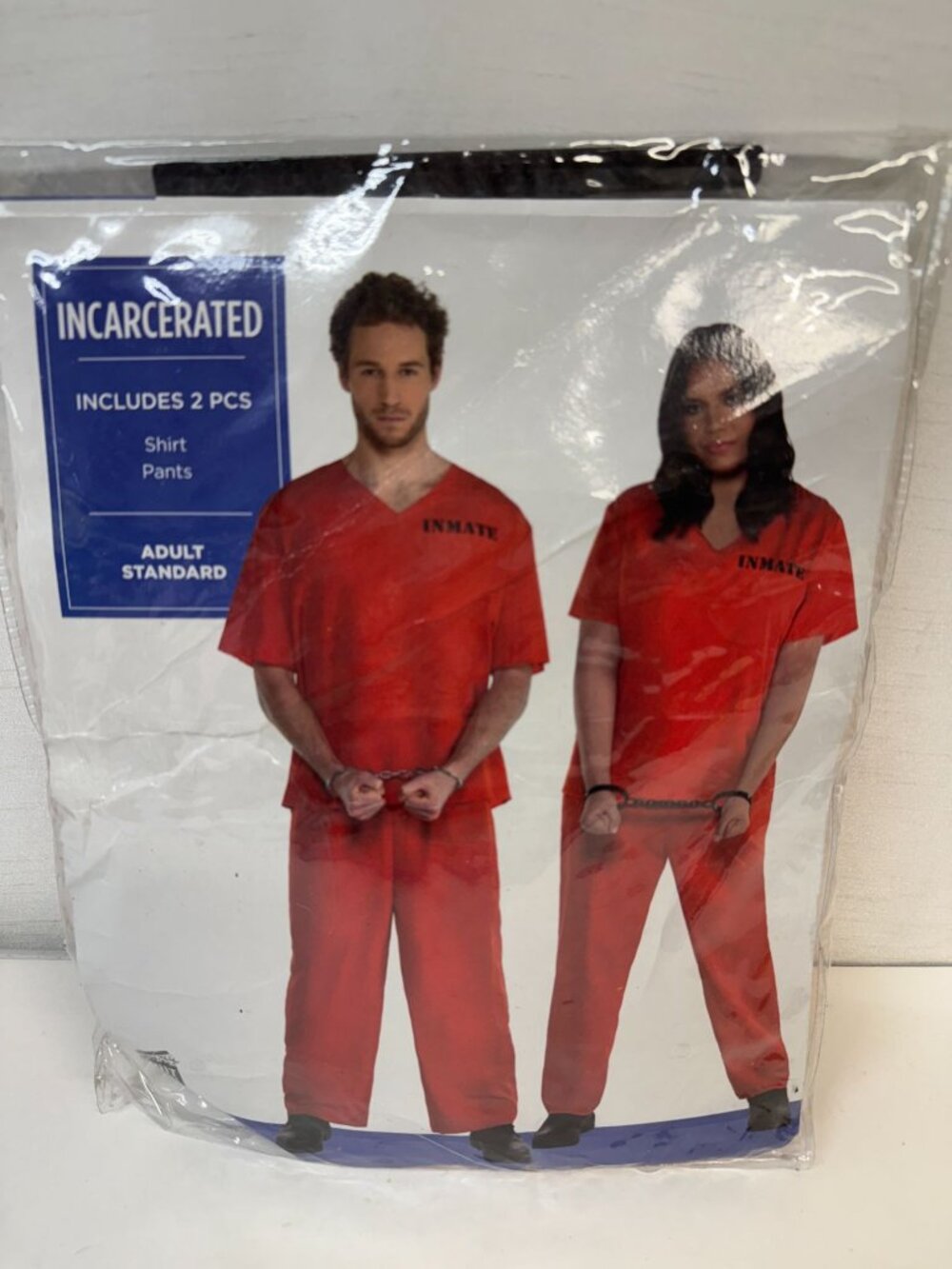 Adult Jail Costume Incarcerated   Up to size 42 New